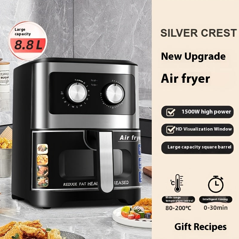 Многофункционочная электрическая аэрогриль с обзорным окном 220-240В черный