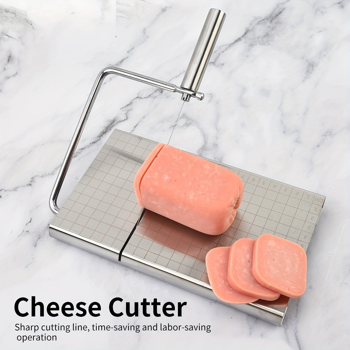 Stainless Steel Cheese Slicer Adjustable Thickened with Ergonomic Handle