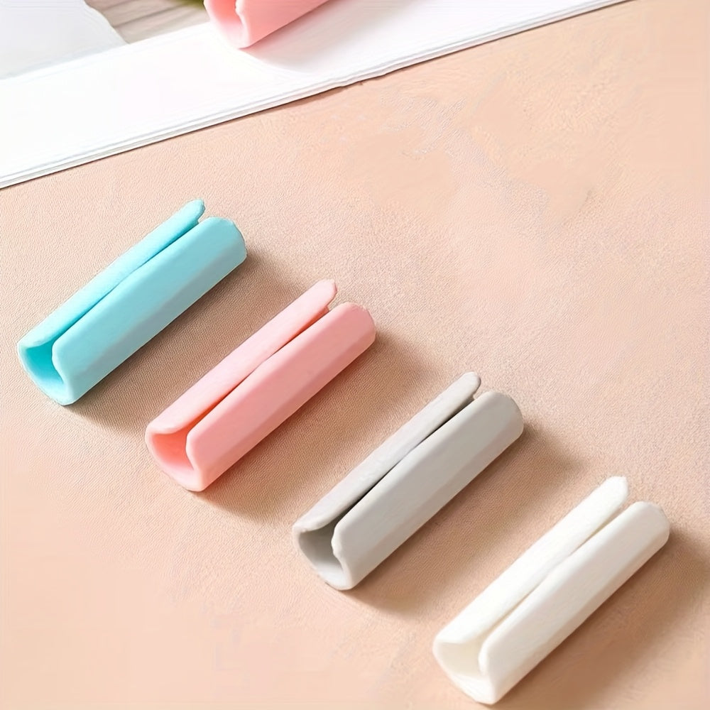 Set of 4 No-Pin Bed Sheet Grippers Anti-Slip Clips for Mattress Secure Hold Pink PP Material