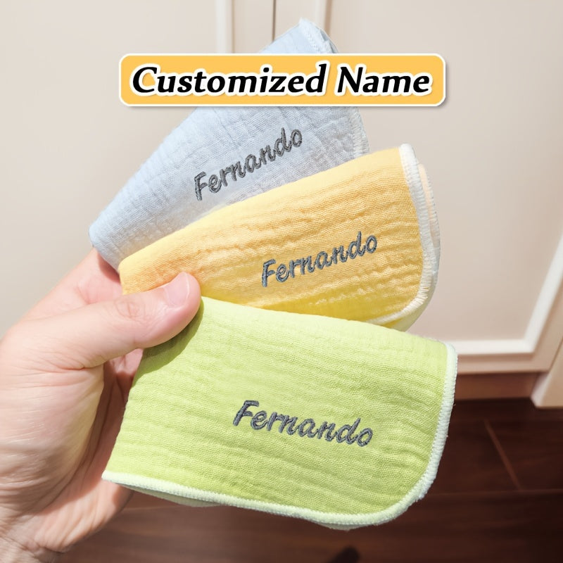 Yumshoq gazli biblar, tikilgan tafsilotlar bilan - Rang-barang yuz sochiqlari, paypoq va toza sut dog'larini artish uchun tinchlantiruvchi mato - Ajoyib Rojdestvo va Yangi yil sovg'asi g'oyasi