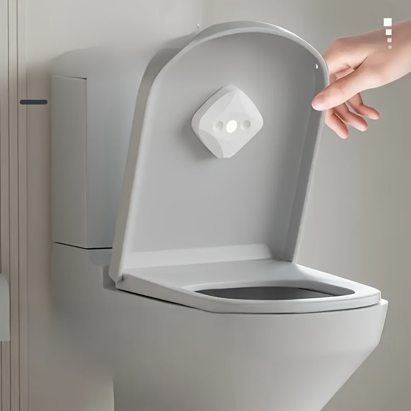 Luz UV-C compacta blanca para inodoro inteligente, montaje en pared, recargable por USB