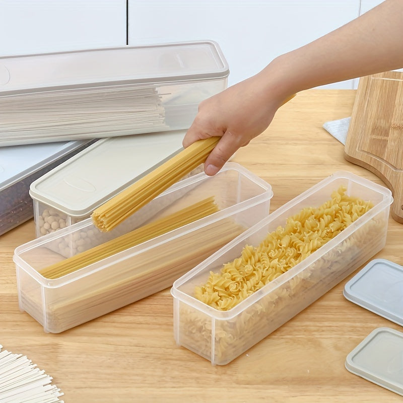 Airtight Pasta Storage Container with Lid BPA-Free Plastic for Spaghetti and Noodles