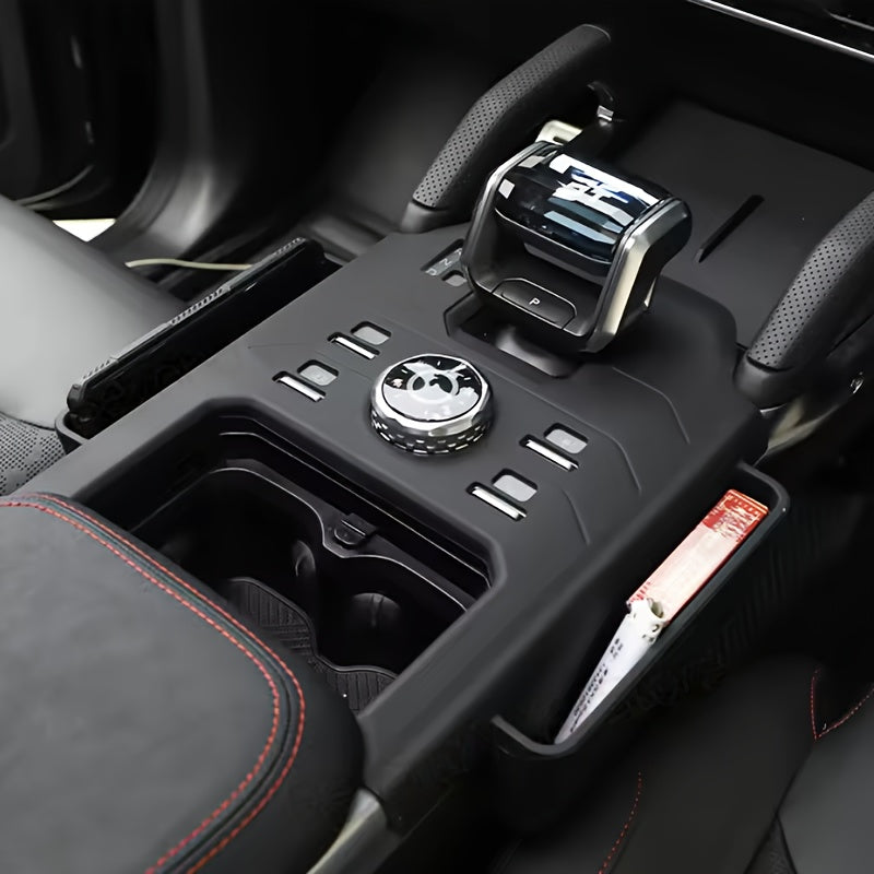 Avtomobil ichki qismi uchun silikon g'ildirakni o'zgartirish qopqog'i, simsiz quvvatlash padlari va saqlash qutisi