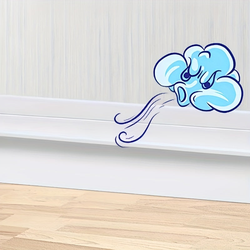 Self-Adhesive Door Seal Strip for Bathroom Glass and Wood Doors Soundproof Waterproof Dust Insect Protection