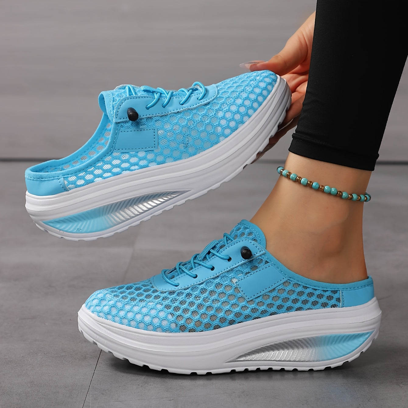 Women’s Breathable Mesh Casual Sneakers Low-Top Slip-On Shoes for All-Season Comfort