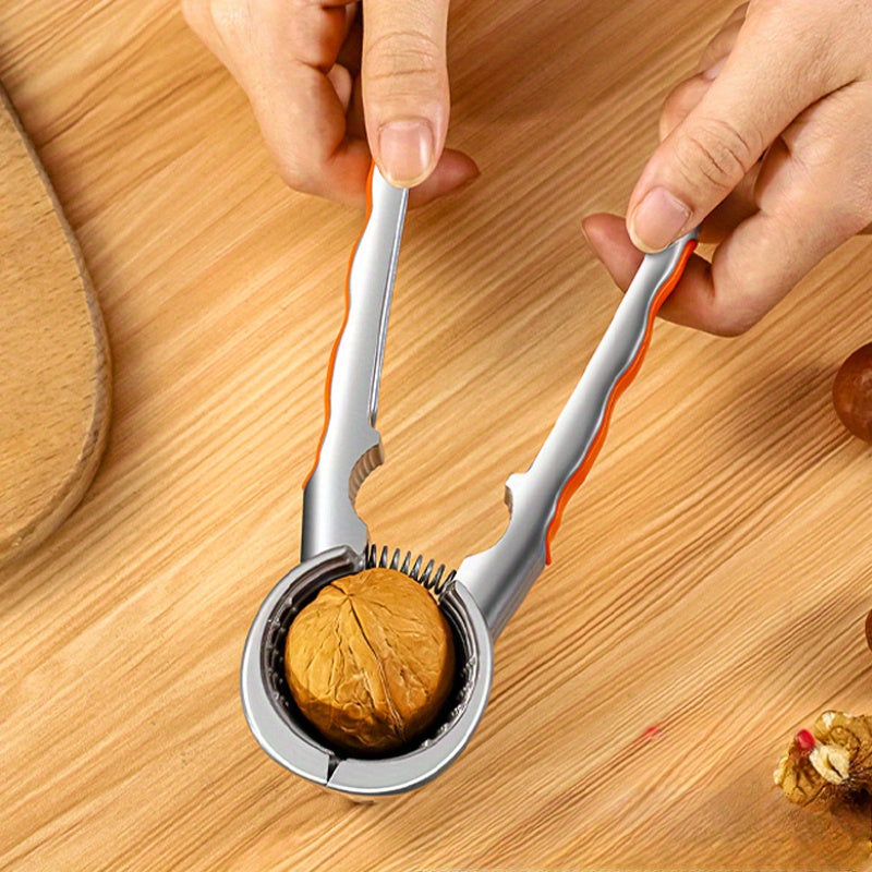 Multi-Functional Zinc Alloy Nutcracker Seafood Sheller Dual Jaw Kitchen Tool