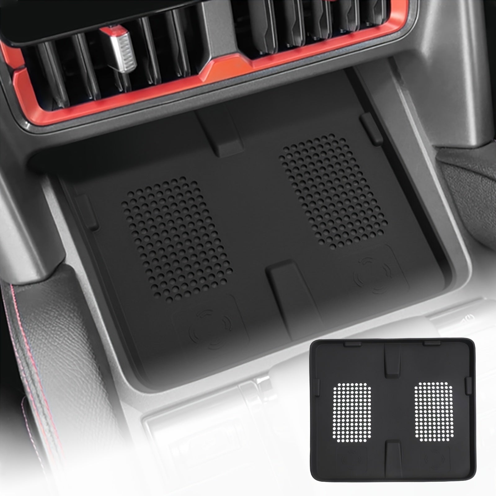 Wireless Charging Silicone Pad for Car, Anti-Slip, Compatible with iPhone 14/13/12