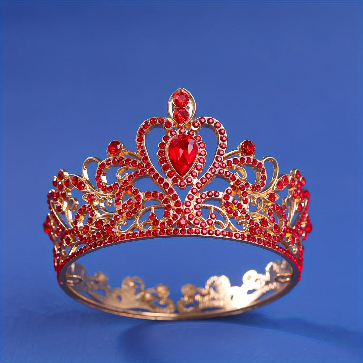 Gold and Silver Wedding Tiara Crystal Rhinestone Crown for Cake Topper Small Round Birthday Crown