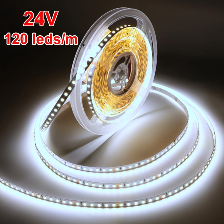 32.8ft LED Strip Lights 24V Warm Cold White Easy Install Adhesive Backing for Living Room Kitchen Bedroom