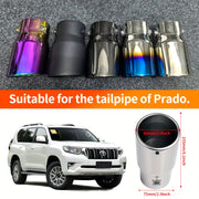 Stainless Steel Car Exhaust Pipe Universal Fit for 6.8-7.3cm Tailpipe