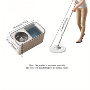 Ko‘p yuzali mikroto‘qimachilik mop to‘plami, o‘z-o‘zini siqib chiqaradigan va ajraladigan tutqich bilan