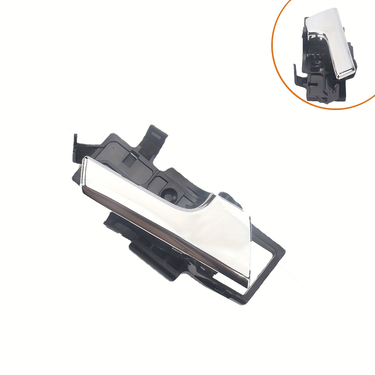Front Door Handle Black ABS Chrome Finish for Sedan Vehicle Replacement