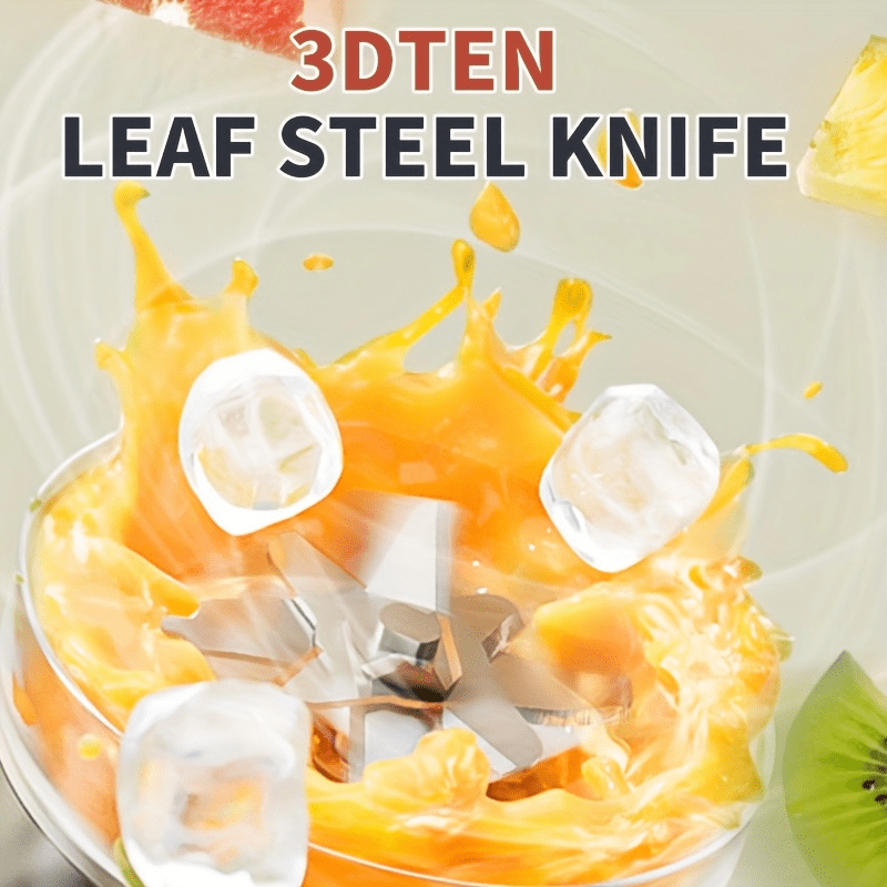 Portable Blender va Sitrgich 13.4oz Ikki shisha, USB bilan qayta zaryadlanadigan, 6-tilt