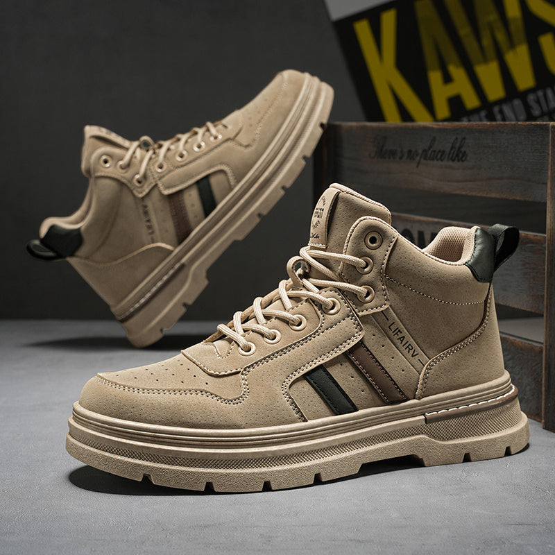 Women's High-Top Work Boots Slip-Resistant EVA Sole All-Season Durable Shoes