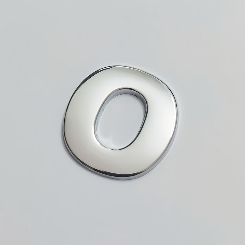 Moslashtiriladigan Kumush 3D Metall Avtomobil Emblemasi Katta Harf Raqami Zink Alloy Tashqi