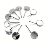 20 Stainless Steel Dental Mirrors Set No 4 and No 5 for Oral Examination
