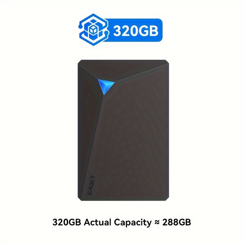 EAGET USB 3.0 Tashqi Qattiq Disk - O'yinlar va media saqlash uchun yuqori sig'imli mexanik HDD, bir nechta o'lchamlarda mavjud.