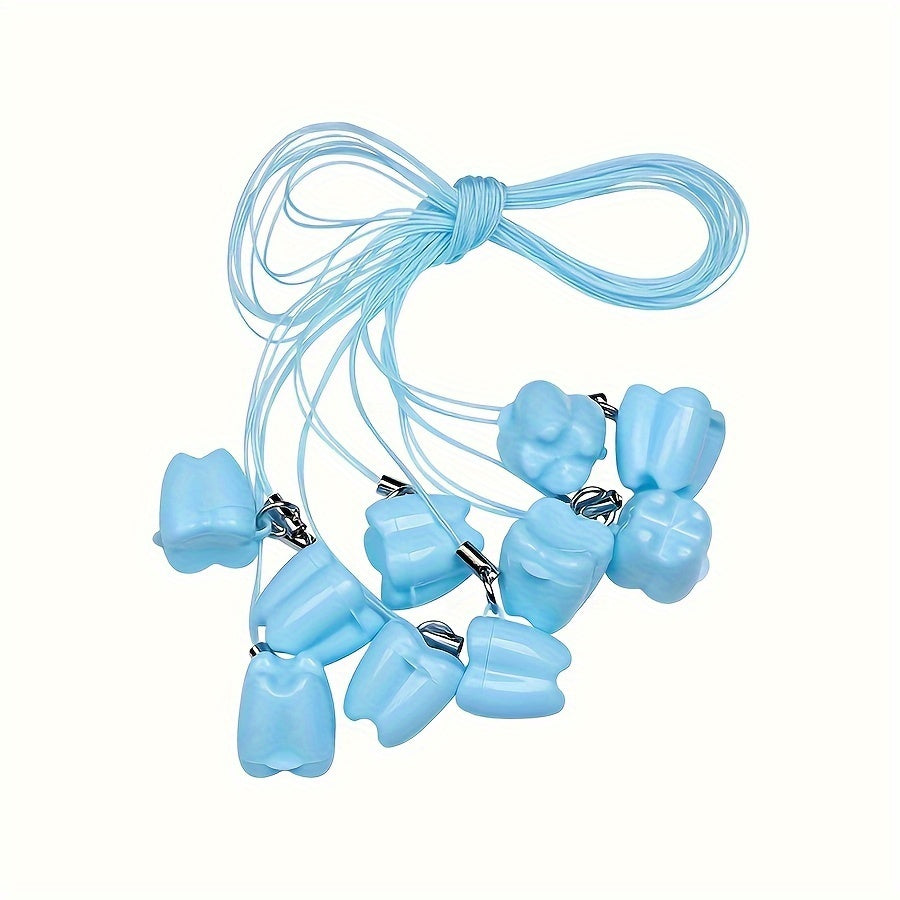 Juego de 20 cajas de almacenamiento de dientes adorables con cuerdas colgantes para niños y bebés