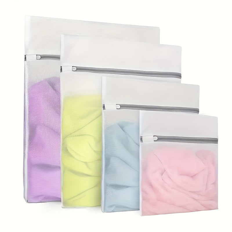 Juego de 1, 2, 3, 5 bolsas de malla para lavandería para ropa delicada, seguras para lavadora, ropa interior, sujetadores, calcetines, almacenamiento de viaje