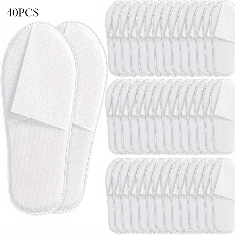 40 juftliklik bir martalik shlyapa, sirg‘almas, yumshoq, nafas oladigan, mehmonxona, uy, sayohat uchun