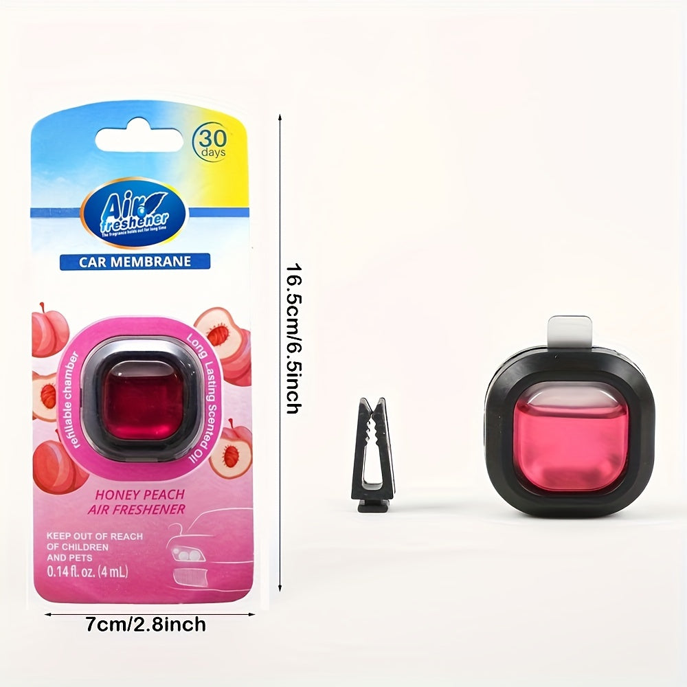 Avtomobil ichki hidi yo'qotuvchi vent klipi hidi tozalovchi 4ml Avtomobil havo tozalovchi