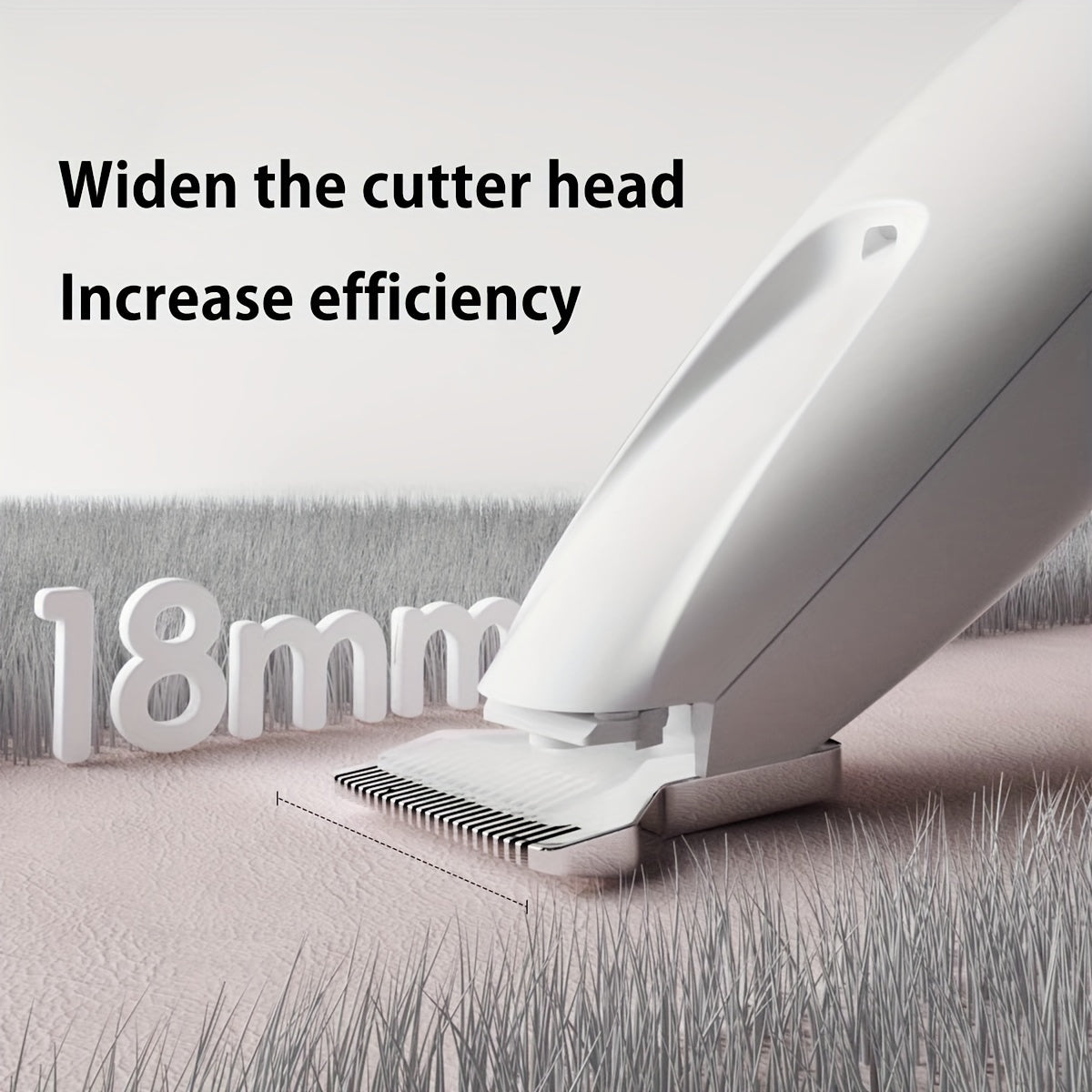 Pet Grooming Clippers with LED Light Low Noise Long Battery Life Rechargeable USB Battery