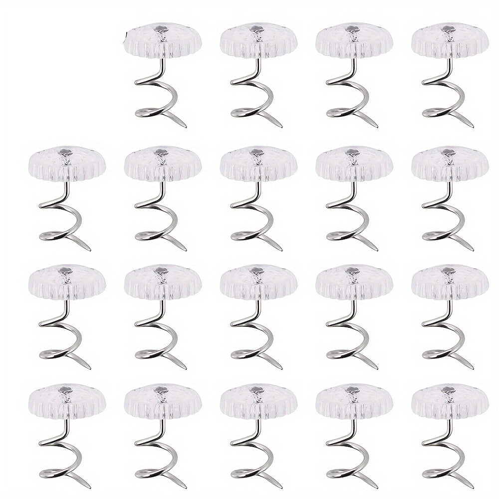 Transparent Bed Skirt Fasteners 1.5cm x 1cm Secure Bed Skirts