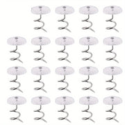 Transparent Bed Skirt Fasteners 1.5cm x 1cm Secure Bed Skirts