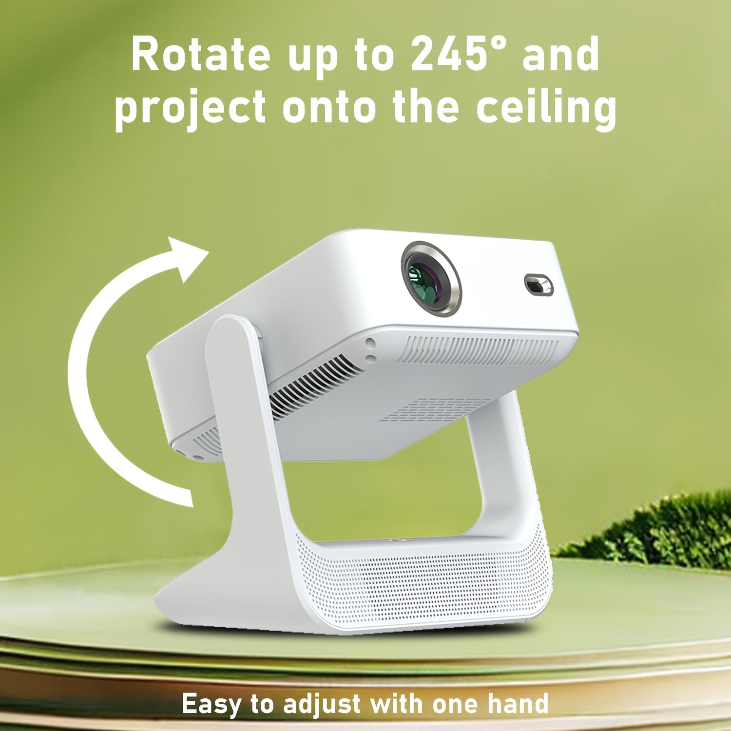 Портативный мини-проектор 1080P Full HD с поддержкой 4K, беспроводной сенсорный экран