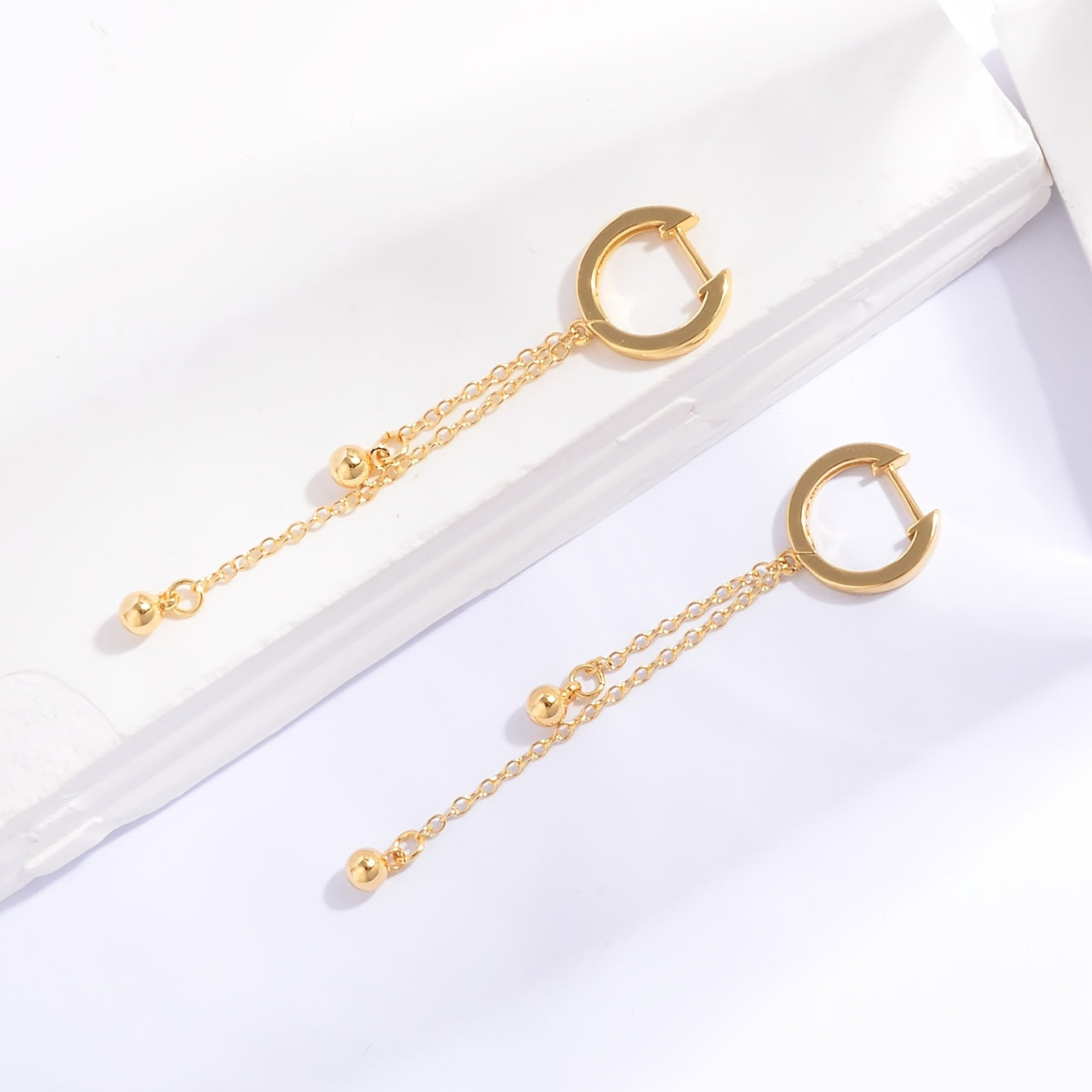Women’s Tassel Bead Earrings in 18K Plated Jewelry Gift for Women