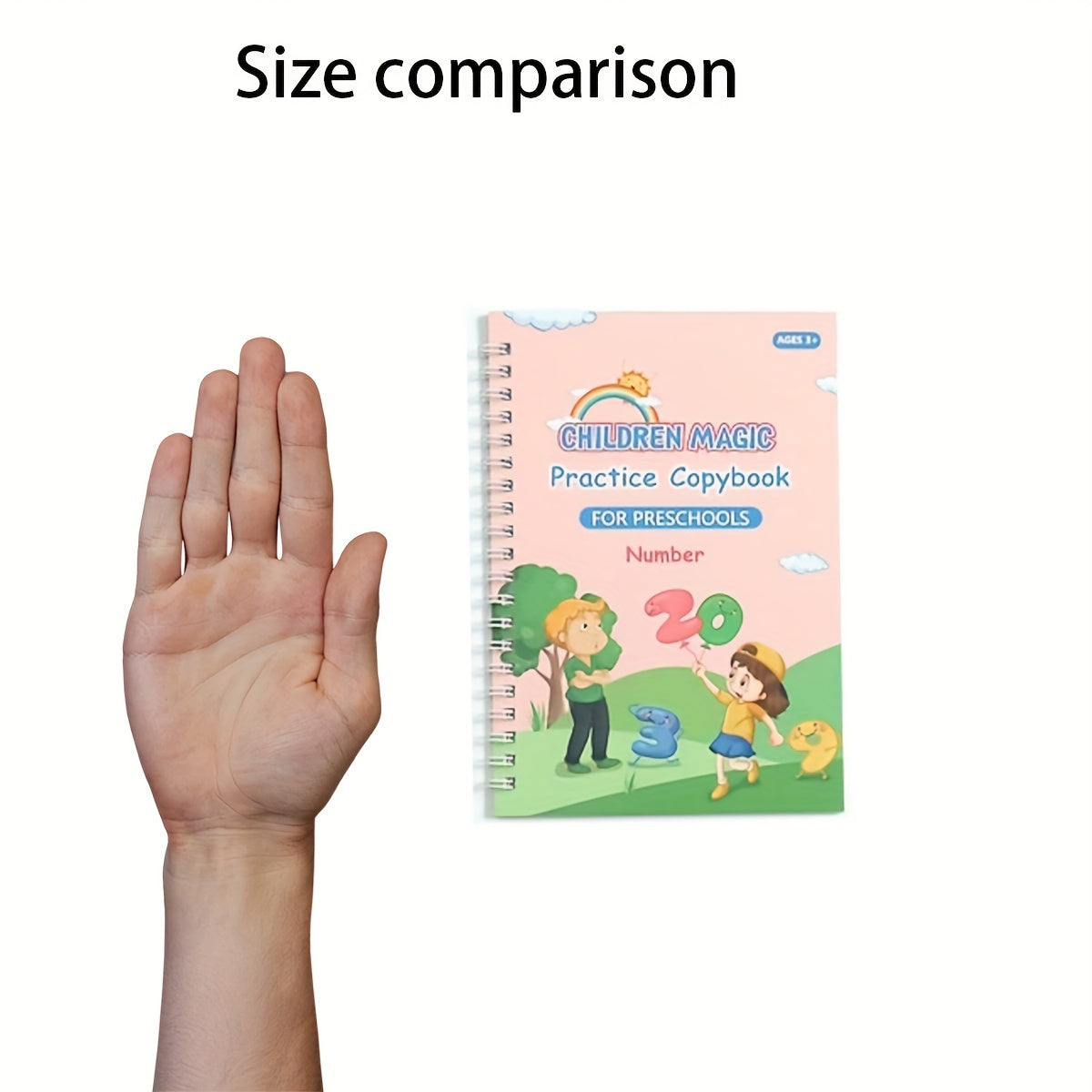 Educational Activity Set for Preschool Children Includes 4 Books, Pen, Refills, and Pen Holder