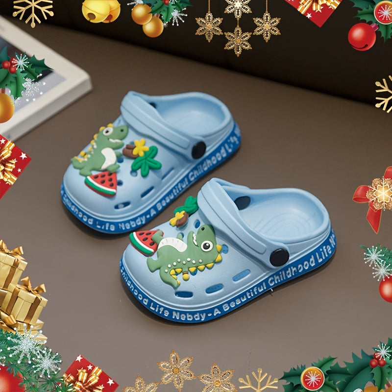 Kids Boys Dinosaur Sandals All-Season Breathable EVA Casual Non-Slip