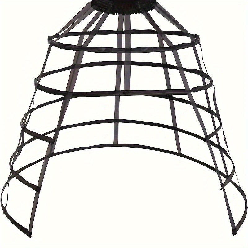 enagua gótica victoriana con crinolina ajustable con abertura para mujeres