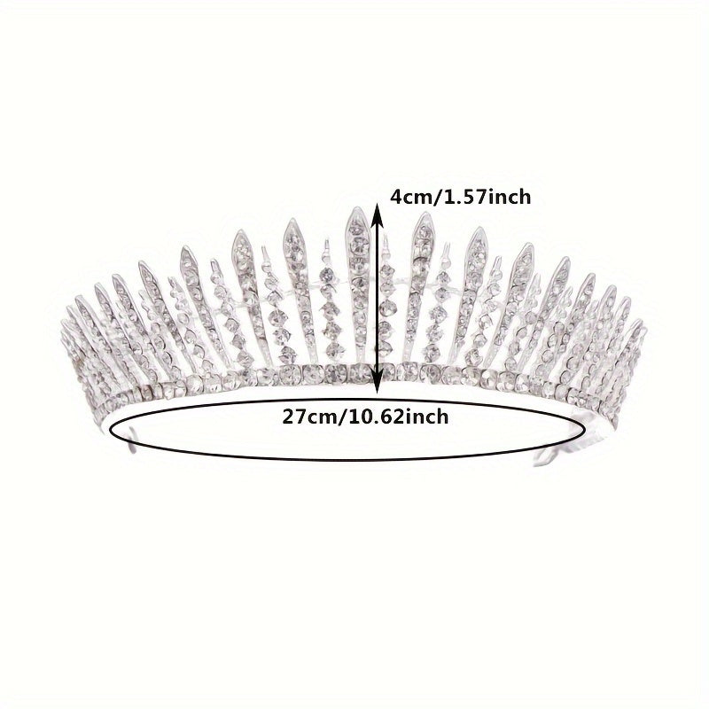 To'ylar va Maxsus Tadbirlar uchun Alloy Rhinestone Tiara Soch Taxtasi