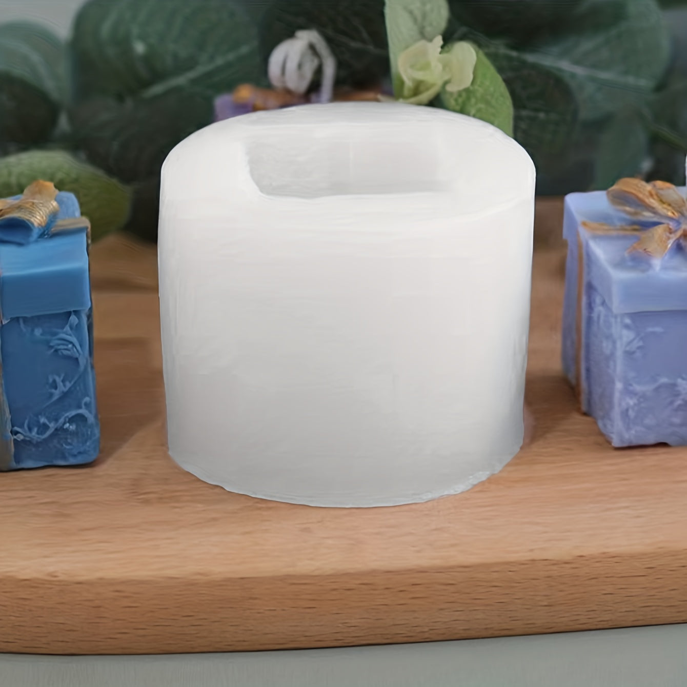 Silicone Mold for Christmas Bow Gift Box 3D Fondant Soap Chocolate Crafts