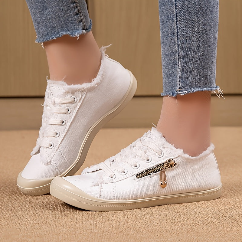 Women's Low-Top Sports Shoes Retro Hong Kong Style Casual Flats