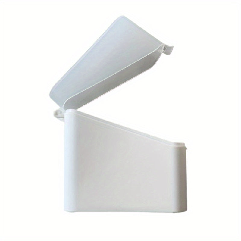 Caja de almacenamiento de plástico transparente para condimentos de queso y mantequilla, organizador de nevera