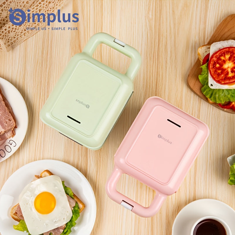 Simplus 650W Dual-Sided Sandwich Maker tezda qiziydi, yopishmaydigan qoplama bilan jihozlangan va tozalash oson. U faqat 3 daqiqada nonushta, vafli va sendvichlar tayyorlay oladi.