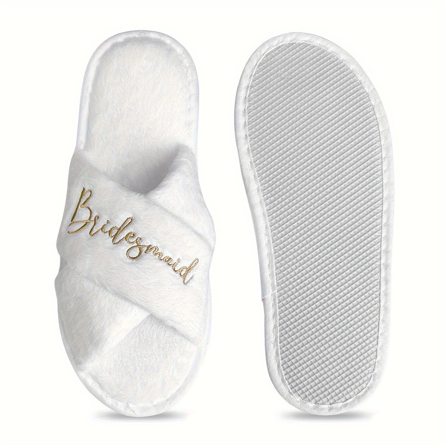 Women Open-Toe Cross Strap Slippers Comfortable Soft Sole Wedding Party Shoes