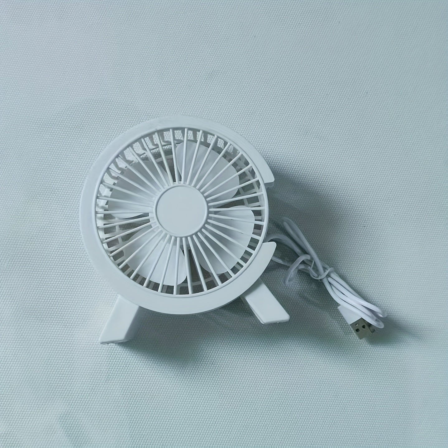 USB Desk Fan Quiet Compact Personal Cooling for Home Office Dorm Summer