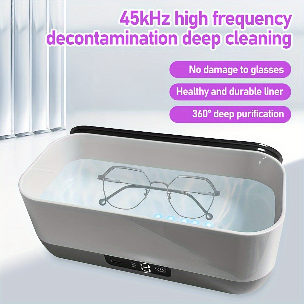 Портативное средство для чистки украшений и очков с вибрацией и USB-подзарядкой