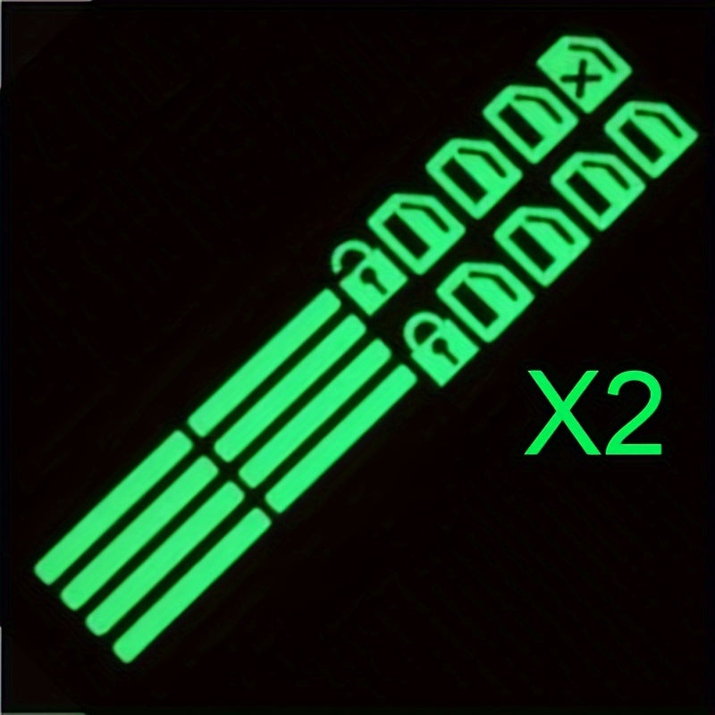 36PCS Luminous Car Stickers Fluorescent Auto Interior Night Vision Decals