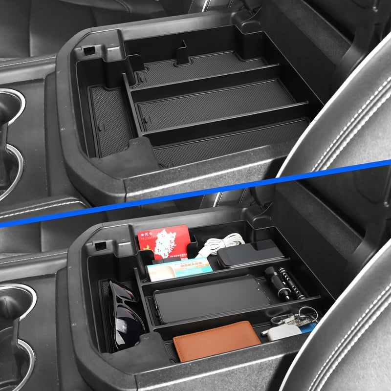 Center Console Storage Tray for SUV Armrest Organizer Internal Accessories