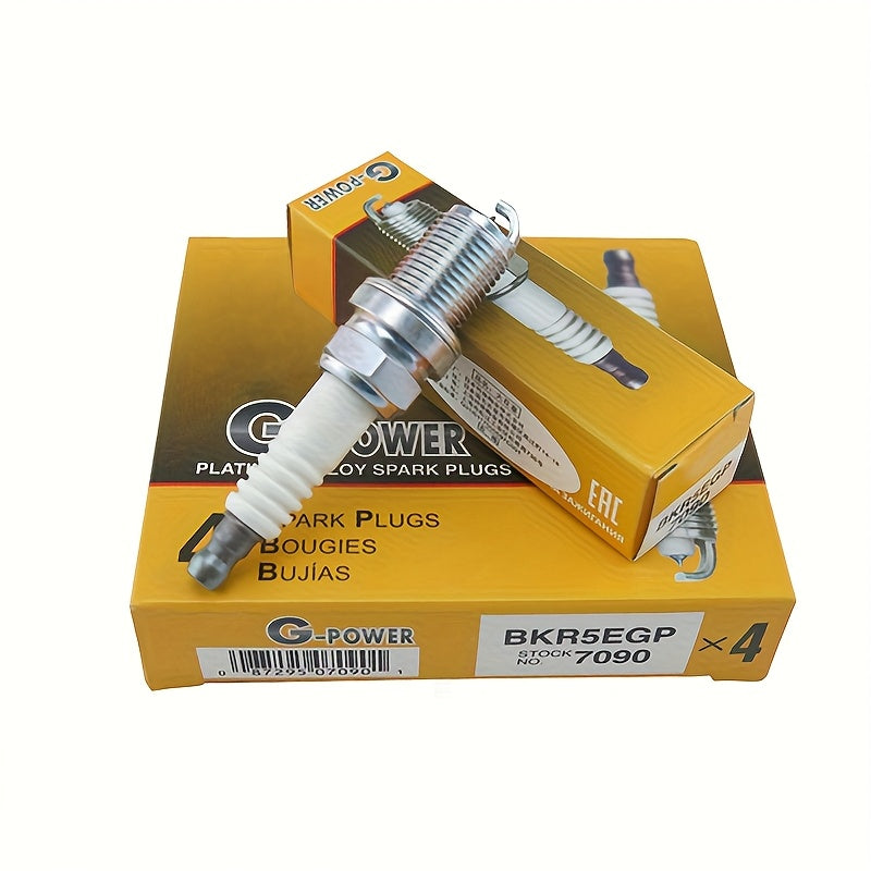 4шт. свеча зажигания BKR5EGP 7090 для замены в автомобильных двигателях