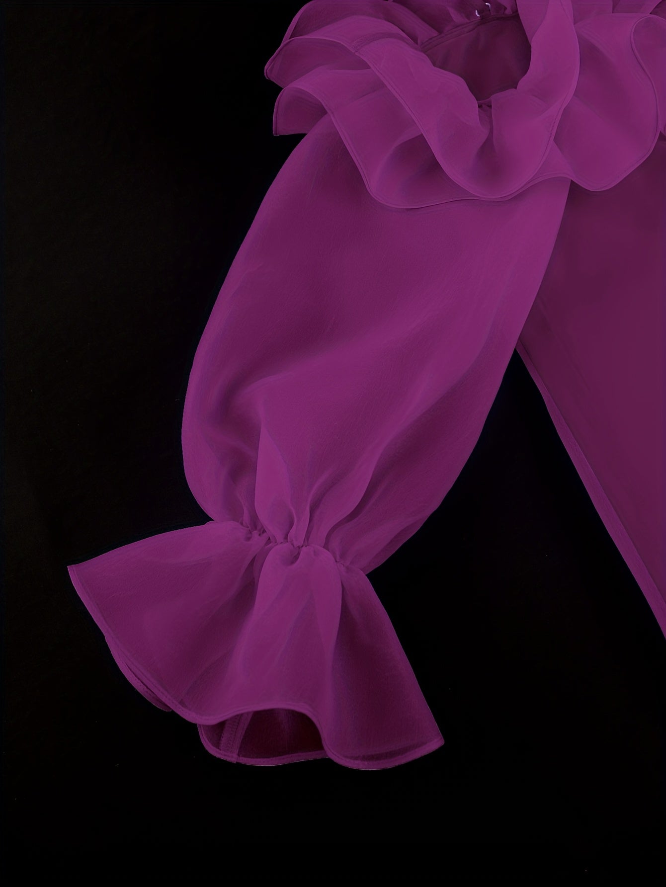 Plus Size Women's Off-The-Shoulder Ruffled Dress Polyester Party Wedding All-Season