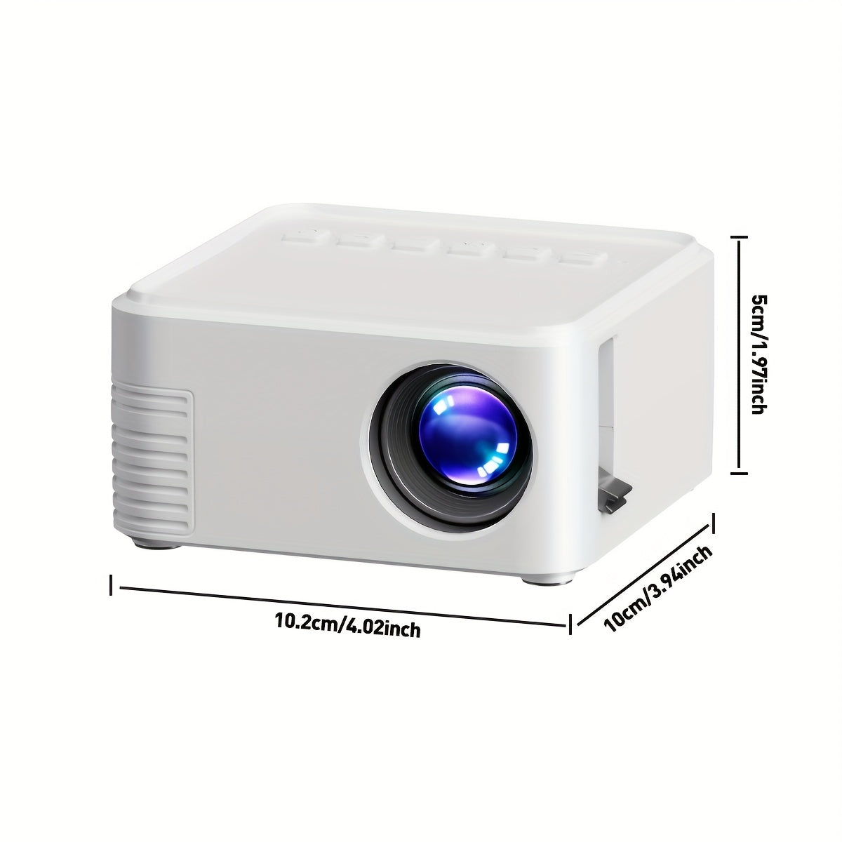 Mini Portable LCD Projector for Movies and Gaming with Built-In Speaker