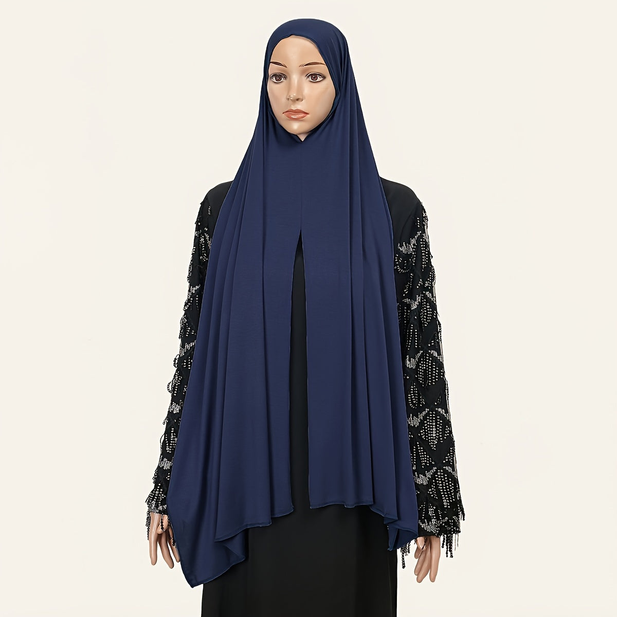 Women's Solid Color Breathable Scarf with Sun Protection and Equal Length Sides