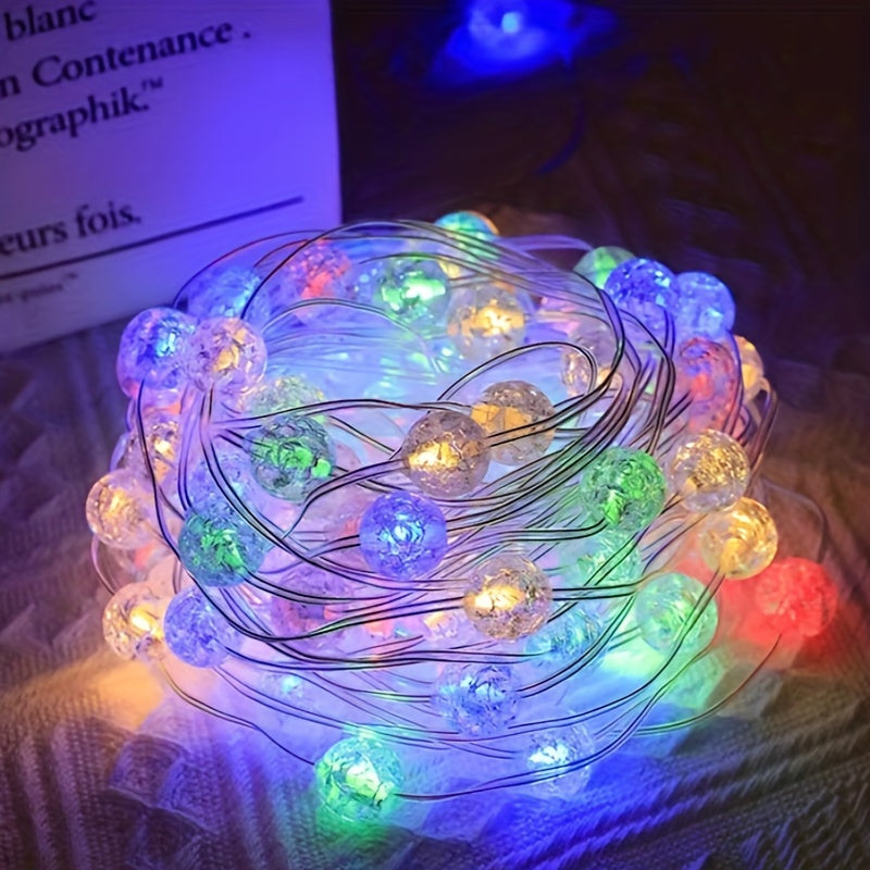 Sozlanadigan kechki yoritgichli LED sehrli chiroqlar, plastik chiroq soyaboni, ichki Rojdestvo bayrami bezaklari