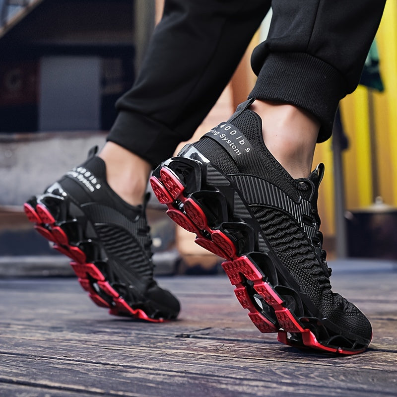 Men's Breathable Mesh Sneakers All-Season Casual Running Shock-Absorbing Shoes