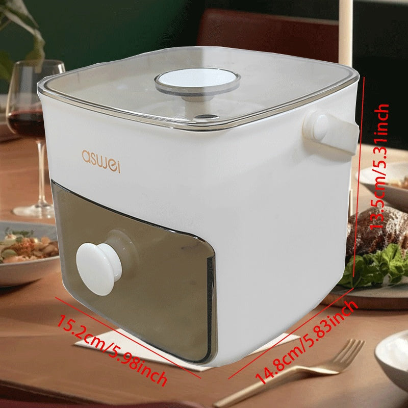 Portable Ice Maker Countertop Large Capacity Easy-Press Lid No Electricity Needed